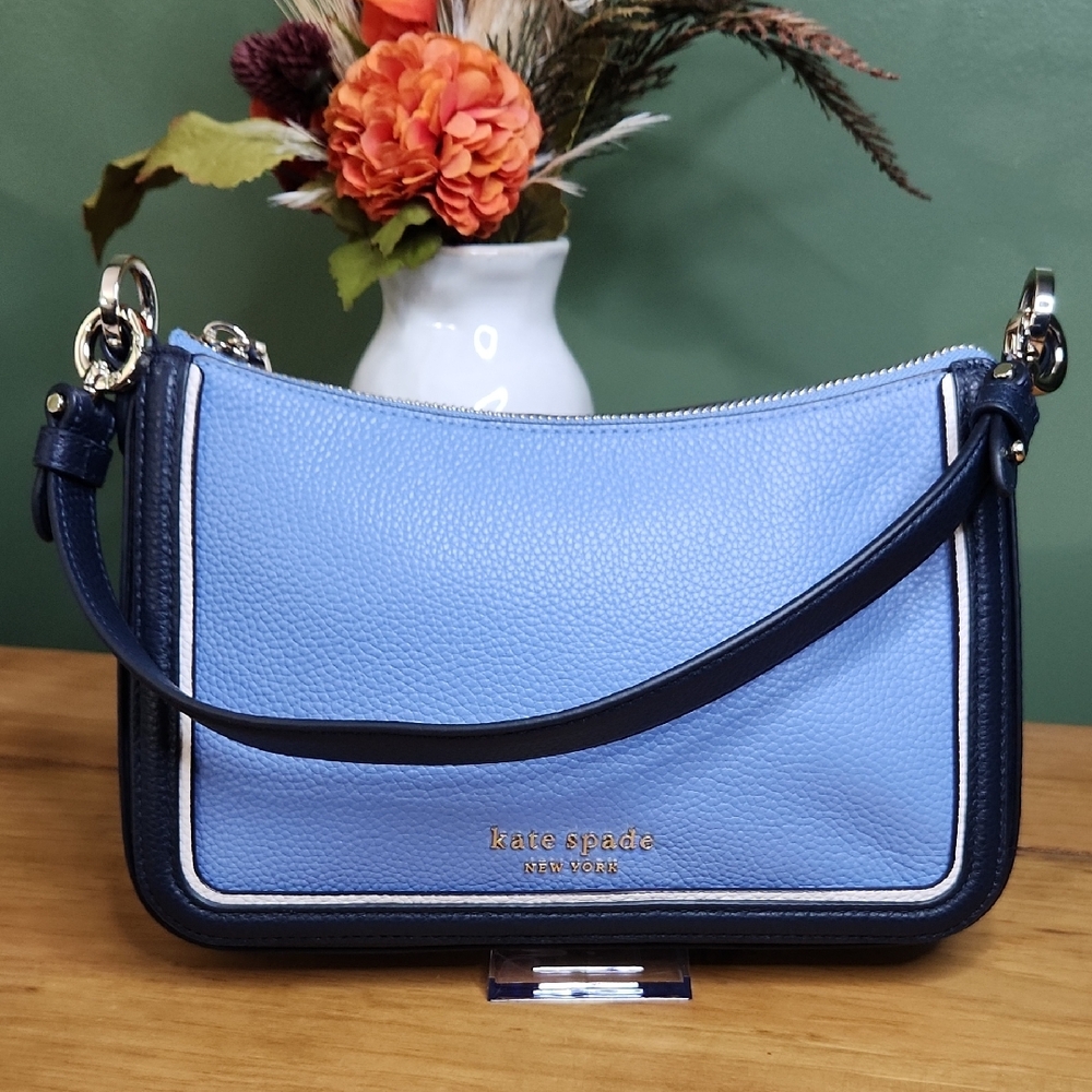 Kate Spade Hudson Colorblocked Pebbled Leather Small Convertible Crossbody NWOT